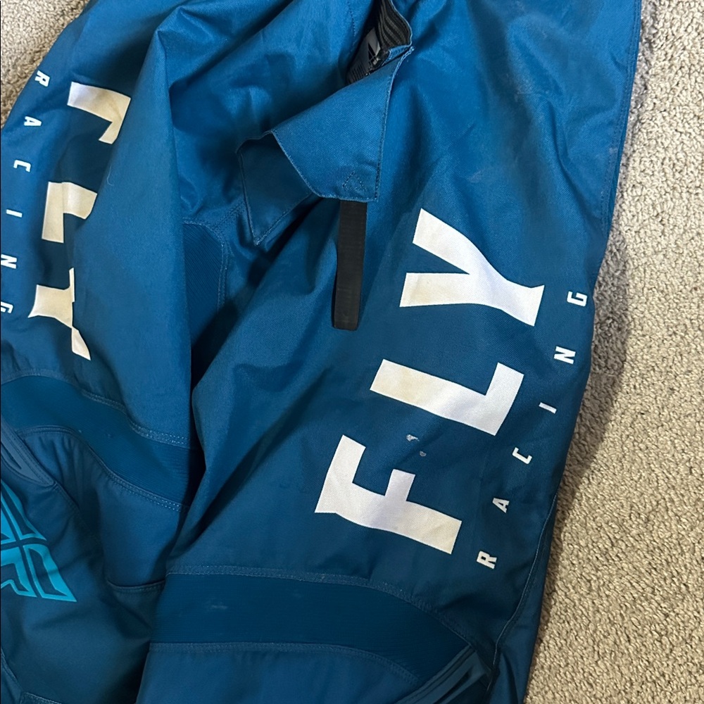 Fly Racing Blue MotorCross Riding Pants - Picture 3 of 5